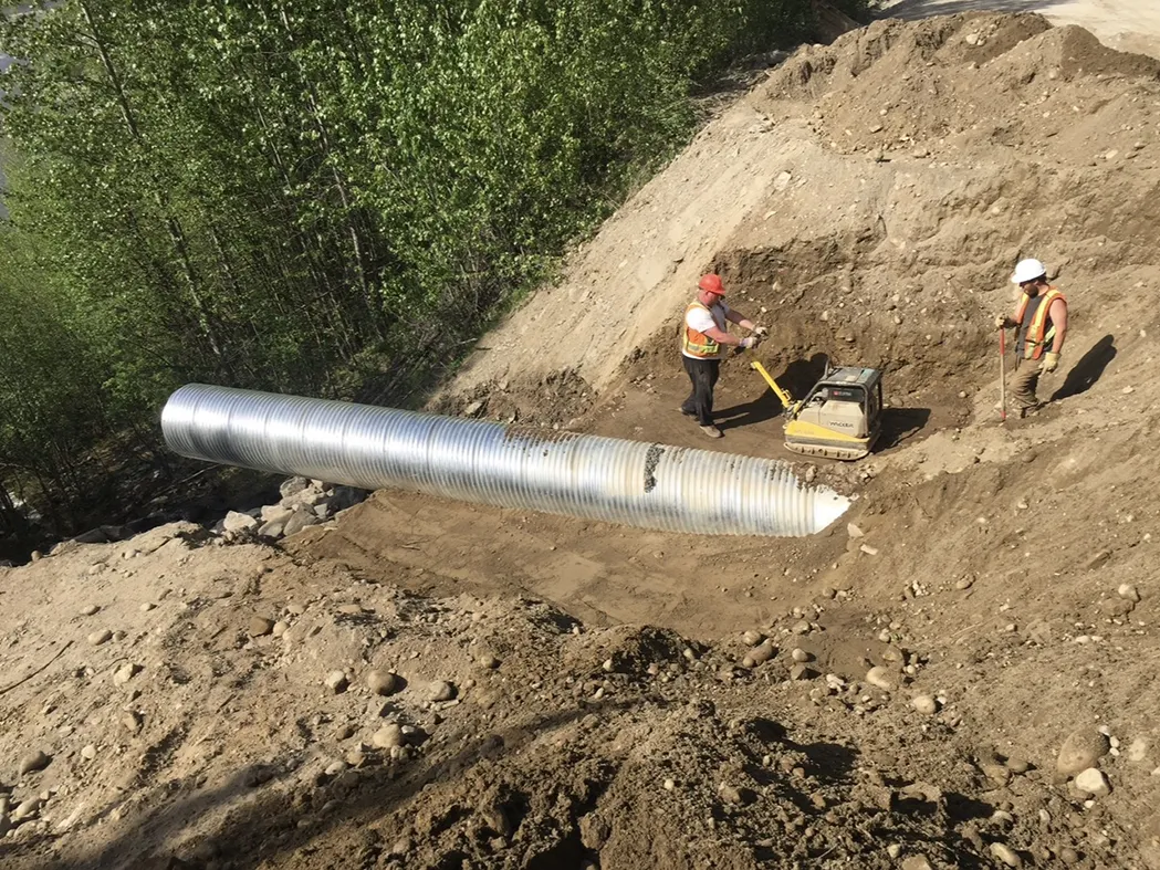 Culvert excavation